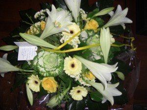 Bloemen ontvangen